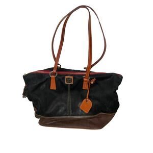 Dooney and Bourke Large Two Toned Leather Tote